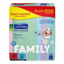 Septona Dermasoft Μωρομάντηλα Family 3x100τμχ