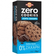 Βιολάντα Zero Cookies Κακάο με Κομμάτια Σοκολάτας 0% Ζάχαρη 180gr