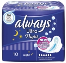 Always ultra night σερβιέτες