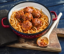 Σπαγγέτι με Κεφτεδάκια και Κόκκινη Σάλτσα