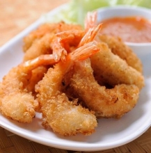 Γαρίδες Ψιλές με Κέλυφος Τηγανητές