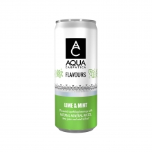 Aqua Carpatica Flavours Φυσικό Ανθρακούχο Νερό Lime and Mint 300ml