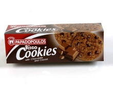 Cookies Παπαδοπούλου Μπισκότα με Κομμάτια Σοκολάτας 180gr