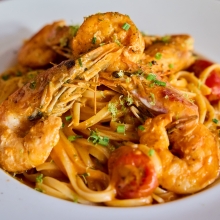 Pasta Γαρίδες, Ντοματίνια