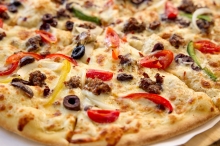 Pizza Κανονική Λουκάνικο - Κρέμα Φέτας