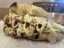 Sandwich Panuozzo με Παναρισμένο Κοτόπουλο