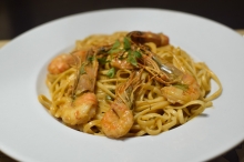 Pasta Γαρίδες, Ντοματίνια