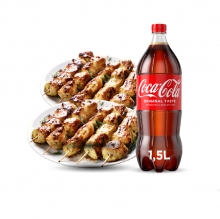 10 Χοιρινά Σουβλάκια + 1 Αναψυκτικό 1.5lt
