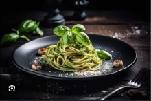 Spaghetti Pesto Chicken + Αναψυκτικό ή Μπύρα