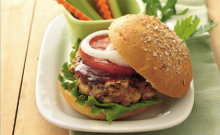 Burger με Μπιφτέκι Κοτόπουλο