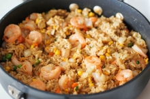 Fried Rice (Τηγανιτό Ρύζι Μπασμάτι) με Γαρίδες