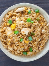 Fried Rice (Τηγανιτό Ρύζι Μπασμάτι) με Κοτόπουλο