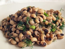 Φασόλια Μαυρομάτικα Σαλάτα