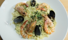 Κριθαρότο με Μύδια και Γαρίδες