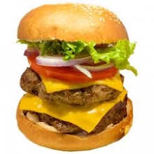 Hamburger με Διπλό Μπιφτέκι