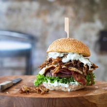 Burger με Γύρο Χοιρινό