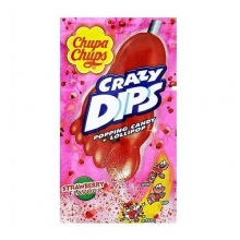 Chupa Chups Crazy Dips Strawberry Flavor 14gr