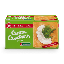 Cream Crackers Σίτου Χωρίς Ζάχαρη 165gr