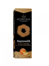 Korona Cookies Μπισκότα Πορτοκαλιού με Μαύρη Ζάχαρη 105gr