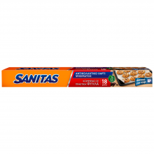 Sanitas Αντικολλητικό Χαρτί Ψησίματος Κομμένο Σε Φύλλα 18τεμ