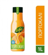 Χυμός Life Φυσικός Χυμός Πορτοκάλι 1lt