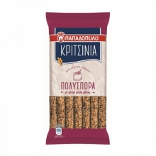 Κριτσίνια Παπαδοπούλου Πολύσπορα Με Αλεύρι Ολικής 185gr