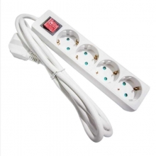 Πολύμπριζο 4 Θέσεων με Διακόπτη