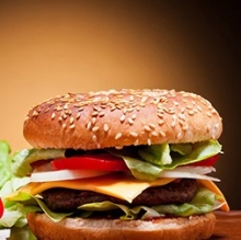 Hamburger μπιφτέκι κοτόπουλο