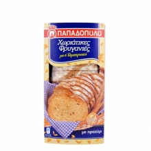 Φρυγανιές Χωριάτικες Παπαδοπούλου με 6 Δημητριακά 240gr