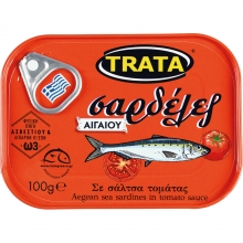Σαρδέλες σε Σάλτσα Ντομάτας (Trata) 100gr