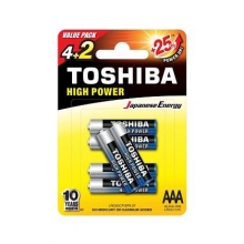 Μπαταρίες Toshiba High Power AAA (4+2 τεμ)
