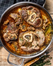 Οσομπούκο με Ζυμαρικό