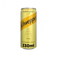 Schweppes Soda Water Lemon 330ml