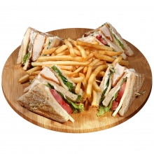 Club Sandwich με Κοτόπουλο