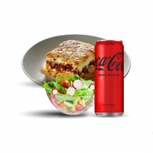 Παστίτσιο + Σαλάτα Επιλογής + Αναψυκτικό 330ml