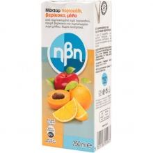 Ήβη Νέκταρ Πορτοκάλι Μήλο Βερίκοκο 250ml