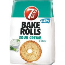 7Days Bake Rolls Sour Cream και Κρεμμύδι 150gr