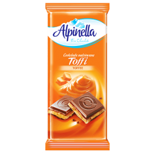 Alpinella Σοκολάτα Γάλακτος Toffi 90gr