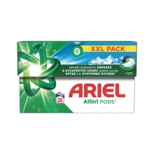 Ariel Υγρές Κάψουλες All in 1 Pods Alpine 38τμχ