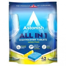 Astonish All in 1 Tabs για Πλυντήριο Πιάτων 42τμχ