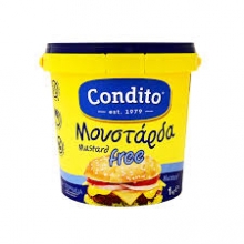 Condito Μουστάρδα Απαλή Κουβαδάκι 1kg
