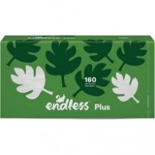 Endless Plus Χαρτοπετσέτες Λευκές 2 Packs 30x30 160 Τμχ
