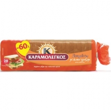 Καραμολέγκος Ψωμί Τοστ Σταρένιο 680gr