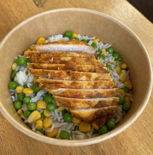 Ρύζι με Χοιρινά Φιλετίνια