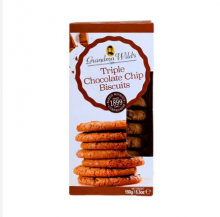 Grandmas Wilds Triple Chocolate Chips Biscuits 150gr