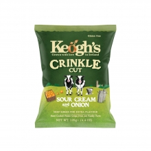 Πατατάκια Keoghs Sour Cream 125gr (χωρίς γλουτένη)