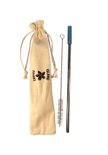 Επαναχρησιμοποιήσιμο Μεταλλικό Καλαμάκι (Ασημί)