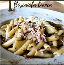 Pasta Boscaiola bianca