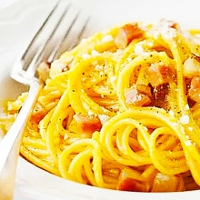 Pasta Carbonara Con Panna