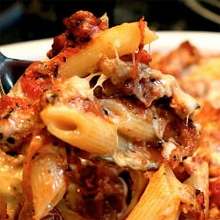 Pasta Ragu Gratinata